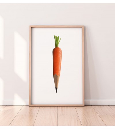 Design Carrot pencil A3 Poster