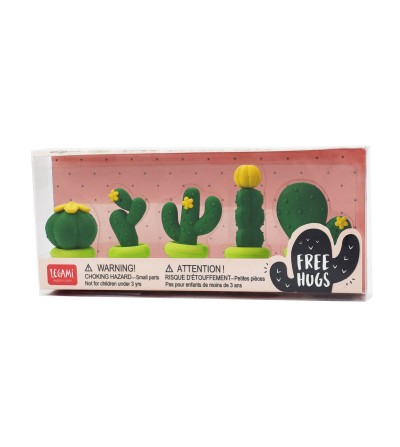 Set  de 5 gomas de borrar cactus - Legami