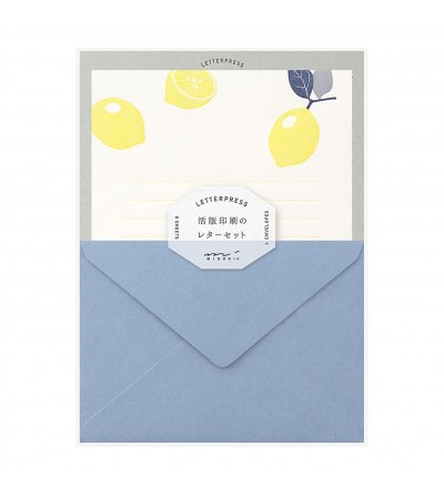 Midori Set de sobres y cartas Azul
