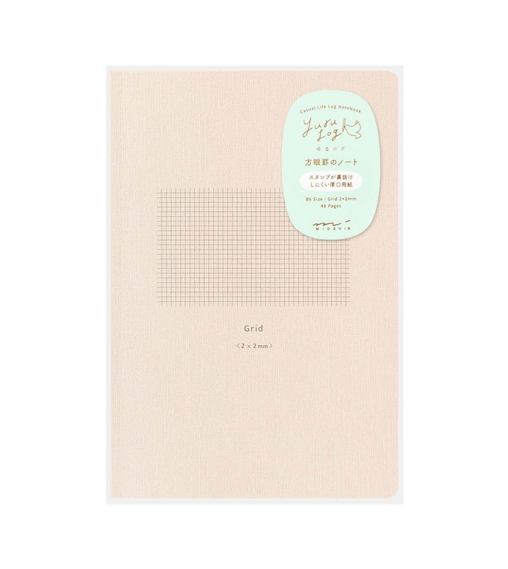 Cuaderno B6 Yuru Log Grid Midori