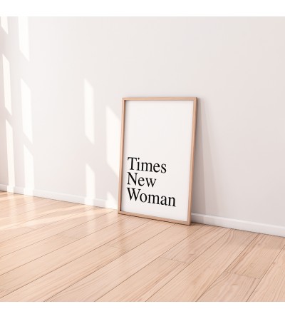 Póster - A3 - Mate - Diseño Times New Woman - Art-print.es