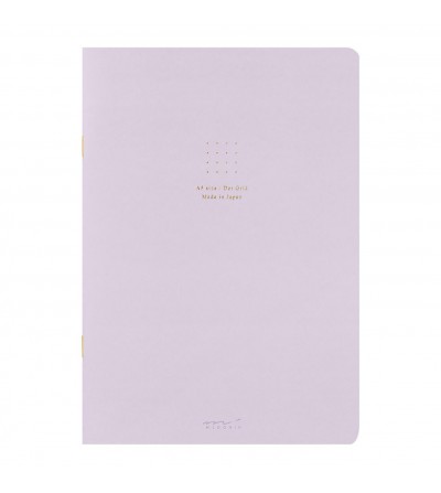 Cuaderno lila A5 malla de punto lila Midori