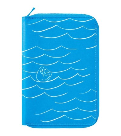 HITOTOKI Funda de tela con cremallera tamaño cómic Cisne Azul