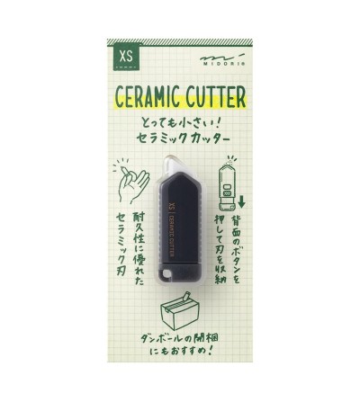 Midori Cortador Cerámico Compacto XS – Negro
